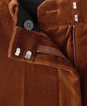 Женские бархатные брюки от костюма MANGO, Burnt Orange - фото 4
