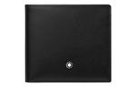 MONTBLANC Кожаный кошелек мужской черный - фото