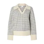 Свитер Yas Livia v neck, бежевый - фото 3