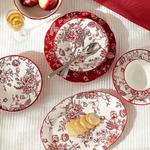 Modengzhufu керамический набор посуды Rose Holiday, 4 предмета: 4 глубоких тарелки 20 см - фото 7