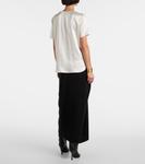 Футболка Dida из шелкового атласа Max Mara, Bianco Seta - фото 3