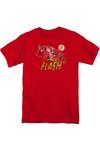 Футболка с коротким рукавом для взрослых DC Comics Flash Crimson Comet Gildan - фото