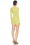 Gradient Glass Long Sleeve Мини-платье David Koma, Yellow - фото 3