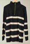 Джемпер STRIPE QUARTER ZIP Evans, антрацит - фото 8