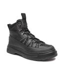 Ботинки мужские Hugo треккинговые на толстой подошве, черный - фото