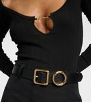 Кожаный ремень la ceinture regalo Jacquemus, черный - фото 2