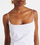 Ари хлопковое макси-платье Staud, белый - фото 4