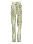 Брюки в полоску Brigitte, зеленый - фото