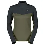 Флис Scott Defined Light half zip, черный/зеленый - фото