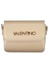 Женская сумка Valentino Bags кросс-боди с клапаном и логотипом, бежевый - фото