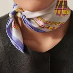 Шёлковый платок HERMES Мультиколор - фото 3