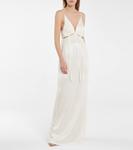 Свадебное платье Ellipse из эластичного джерси Galvan, белый - фото 2