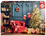 Educa, Пазл, Рождественский уголок, 1000 шт. - фото