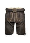Шорты ELLIOT MIT GÜRTEL - Leather trousers Krüger Dirndl, темно-коричневый - фото