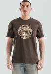 Футболка QS Print T-shirt, Dunkelbraun/Brown - фото