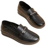 Женские лоферы AOKANG черные, белые, экрю - фото 2