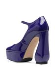 Sergio Rossi туфли Rossi на платформе, фиолетовый - фото 3