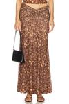 Макси-юбка Macarena Loba, leopard - фото