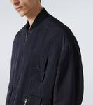 Бомбер из твила Giorgio Armani, Navy - фото 6