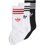 Детские носки Adidas, 3 пары (белый черный) - фото