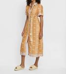 Tassel Tie Shirt Midi Dress In Sienna KIVARI, Sienna - фото 2