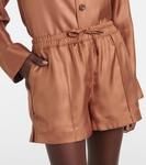 Шёлковые шорты из твила Tom Ford, Caramel - фото 4