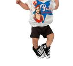 Футболка Britney For President в белом цвете ROWDY SPROUT - фото 2