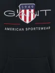 Худи с логотипом Gant, черный - фото 3