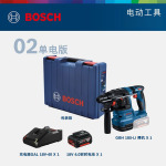 Перфоратор вакуумный Bosch GBH185-Li + два аккумулятора 4.0Ah, зарядное устройство - фото 2