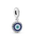 Шарм Pandora Evil Eye Dangle Charm, стерлинговое серебро - фото