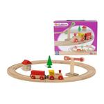 Эйхгорн, Деревянный поезд, 15 элементов Eichhorn - фото