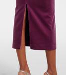 Бархатное платье миди без бретелек Alex Perry, Plum - фото 5