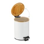 Бак с педалью Relaxdays, белый - фото 2