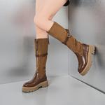 Высокие сапоги женские кофе EBLAN - фото 6