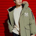 Пуховик Base Logo унисекс зеленый Mlb - фото 3