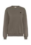 Толстовка Kaffe KALIDDY SWEATSHIRT, Morel W Black Heart/Brown - фото 5