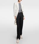 Прямые брюки из твила Brunello Cucinelli, черный - фото 2