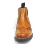 Кожаные ботильоны броги челси Frank James, коричневый - фото 6