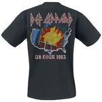 Футболка Def Leppard US Tour 1983, черный - фото 2
