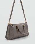 Женская сумка с прямоугольными ручками MANGO, Gray - фото 2