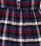 Платье из хлопка в клетку Rosa Morley, Bleu - фото 2