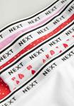 Низ бикини Next RICH LOGO KNICKERS 4 PACK, Valentines/Red - фото 8
