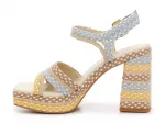 Босоножки на платформе Dolce Vita Alex, бежевый/желтый/голубой - фото 3