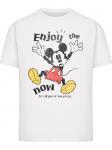 Футболка Mickey Mouse Enjoy The Now Tee белого цвета Merchcode - фото