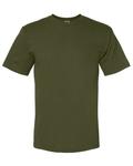 Футболка средней плотности, произведенная в США Bayside, оливковый - фото