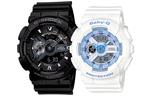 CASIO Часы Unisex Pair Table Series Black Watch, Black Dial+White Blue Watch Dial (Matching Pairs) - фото 2