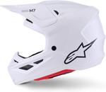 Шлем Alpinestars S-M7 Solid ECE06/DOT, White Glossy - фото 4