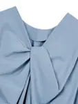 Блузка с драпировкой Studio Tomboy, синий - фото 5