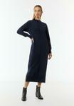 Платье-джемпер MIT BÜNDCHEN comma casual identity, темно-синий - фото