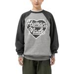 Толстовка heart sweatshirt 'grey' Human Made, серый - фото 3